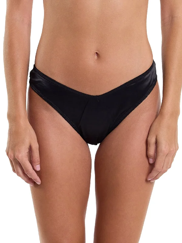 seamless push - up women thongs for a natural lift&oh Dark And Dangerous High Cut Thong Black