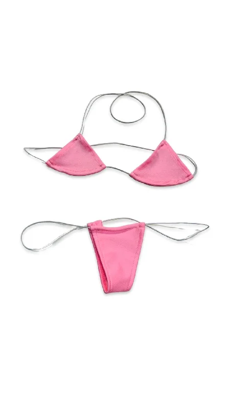 machine washable women bikini briefs for convenienceMicro Nudie Bikini Baby Pink