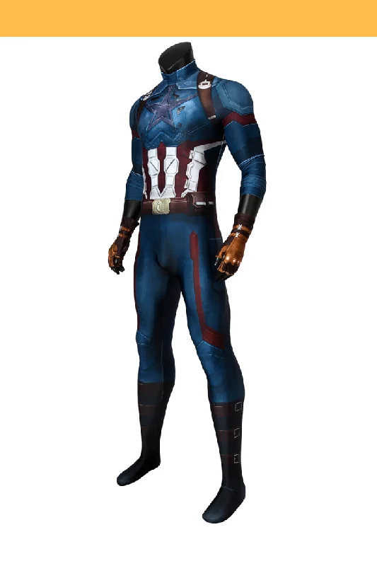 women cross - gender cosplay costumesCaptain America Infinity War Digital Printed Cosplay Costume