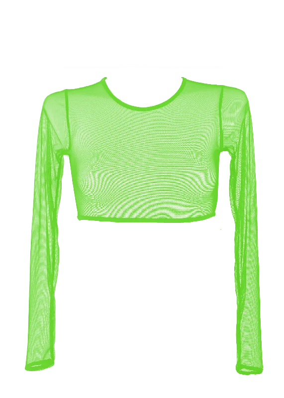 luxury brand women sexy lingerieSexy T-Shirt Long Sleeve Woman Swimwear Cover Up / IRIS T-SHIRT SWIM NEON LIME