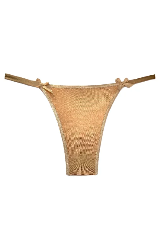 seamless quick - drying women thongs for water - based activitiesValessa Gloss Gold thongs seamless quick - drying women thongs for water - based activitiesValessa Gloss Gold thongs