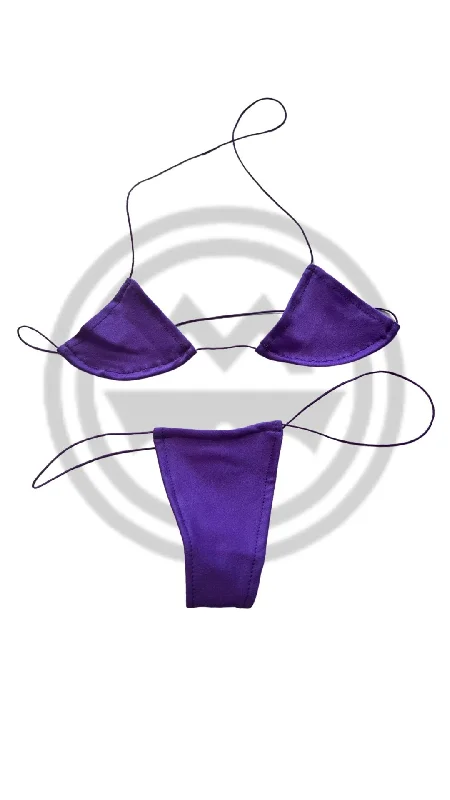 luxury brand women bikini briefs for high - end qualityMicro Nudie Bikini Purple