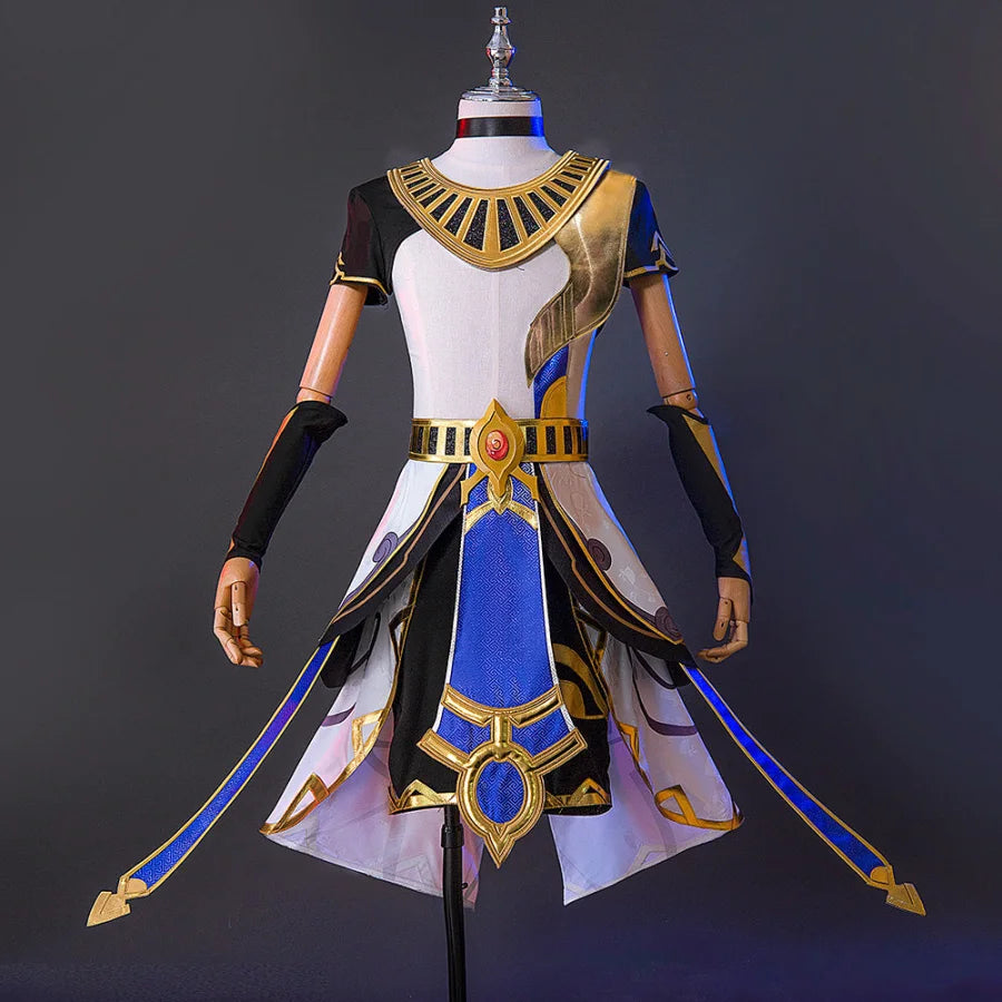 women witch cosplay costumes hat - includedGenshin Impact Cyno Cosplay Costume C07095  A