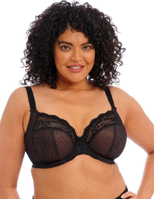 Designer Lingerie Sets for Women ELOMI CHARLEY EL4382 BLACK PLUNGE BRA