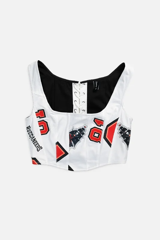 strapless women bustiers and corsets styleRework Tampa Bay Buccaneers NFL Corset - S