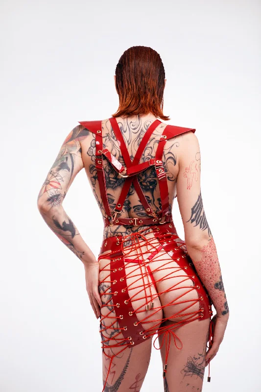 seamless women bustiers and corsets comfortProvocateur Red corset skirt by Secret Room