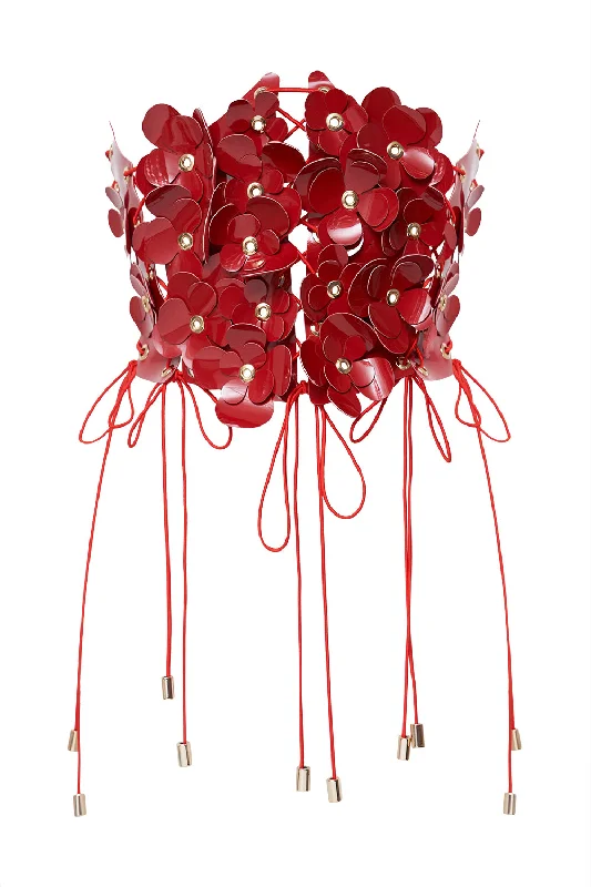 overbust women bustiers and corsetsPansy Red open corset Secret Room