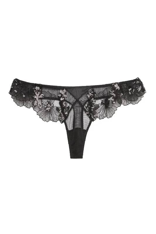 wireless women thongs for a comfortable and wire - free experienceSequin Violet thong