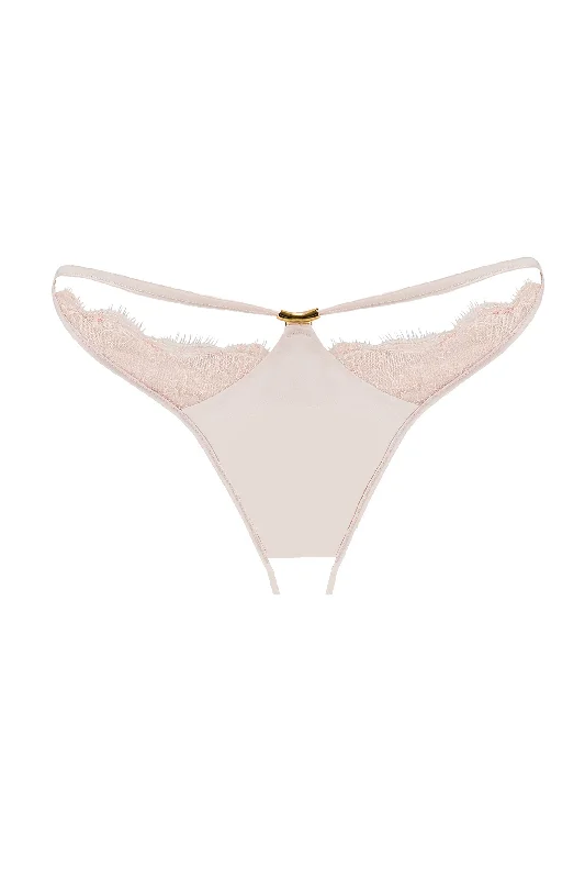 seamless women briefs for a no - show look under leggingsRosalia Ouvert Brief in Oyster Blush
