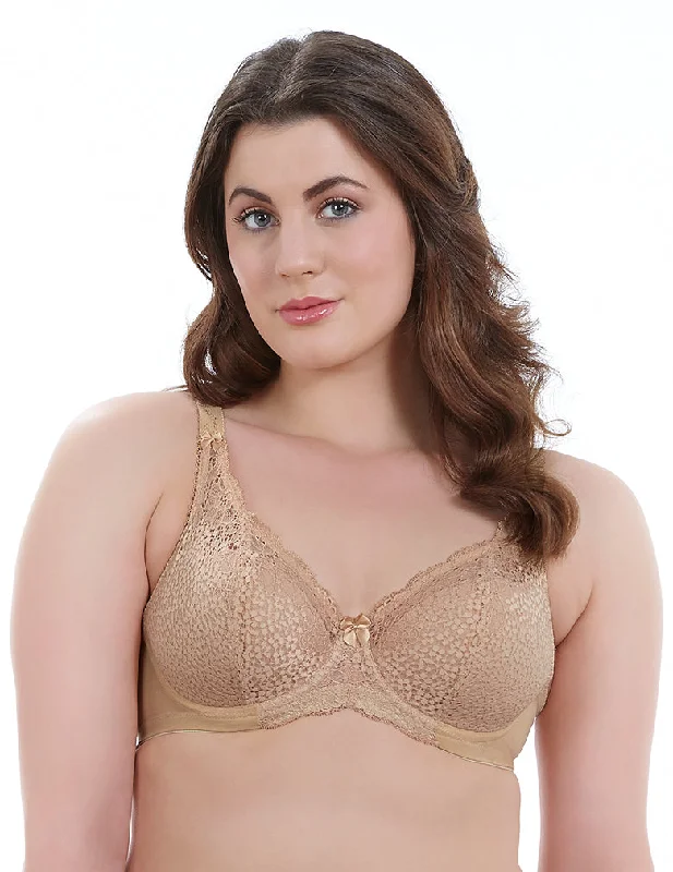 Women's Corset Style Lingerie Goddess Michelle GD5000 Sand Underwire Padded Banded Bra