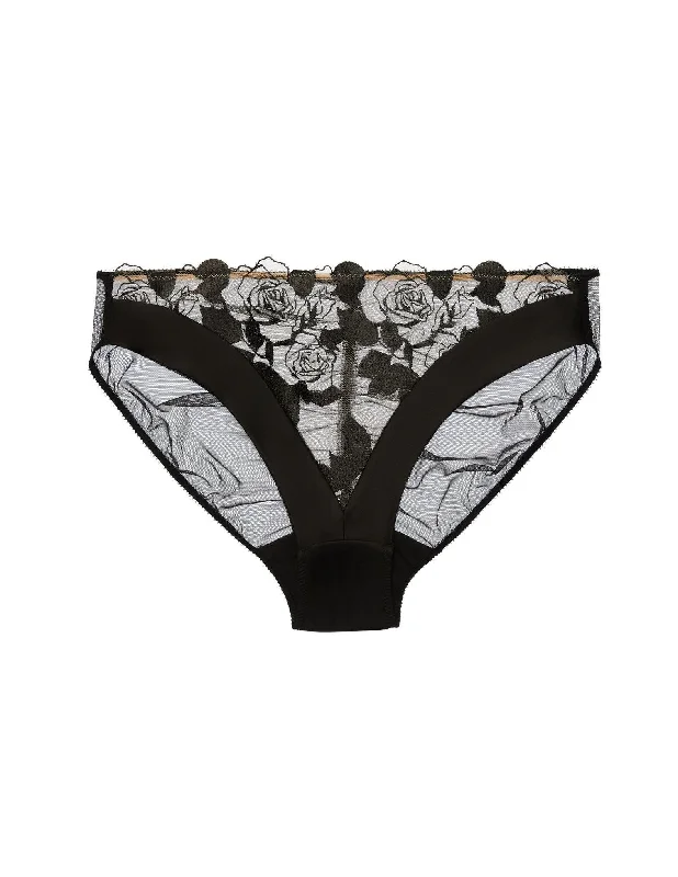 ruffled women bikini briefs for a playful styleBlack Rosabelle Bikini Brief by Dita Von Teese