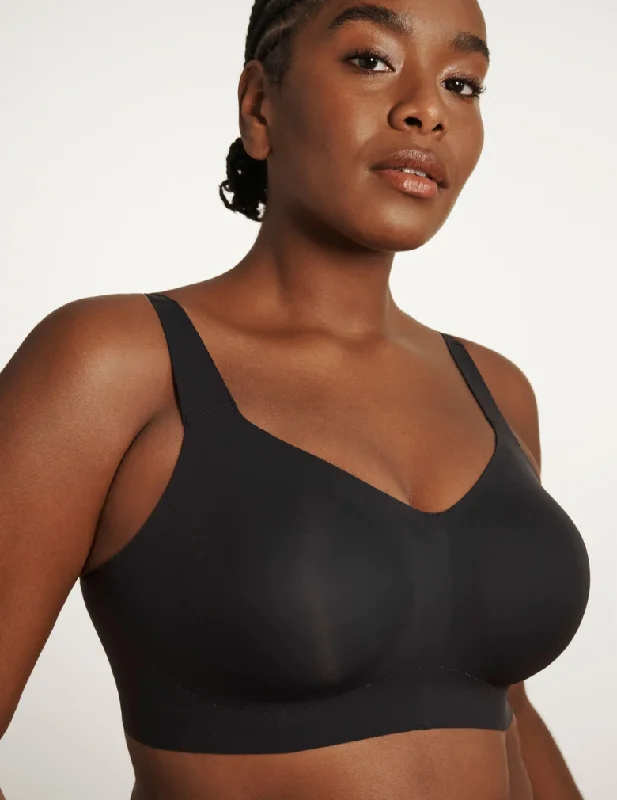 Women's High Waist Lingerie Bodysuits Evelyn & Bobbie Beyond Bra EB1732 Black Onyx