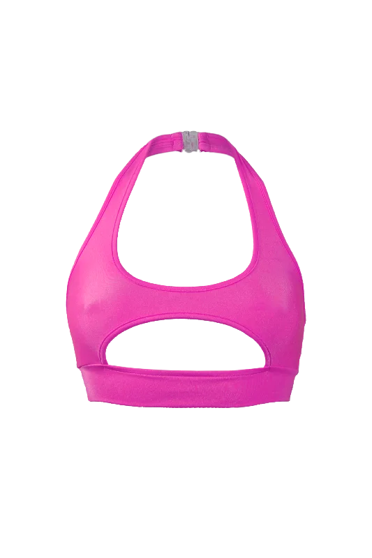 strapless women sexy lingerie optionsTOP NINA / Sexy Cut-out Top / NEON PINK