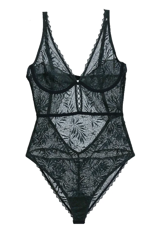 Organic Cotton Bodysuits for an Eco - Friendly and Comfortable OptionSelva Bodysuit - Olive/Black