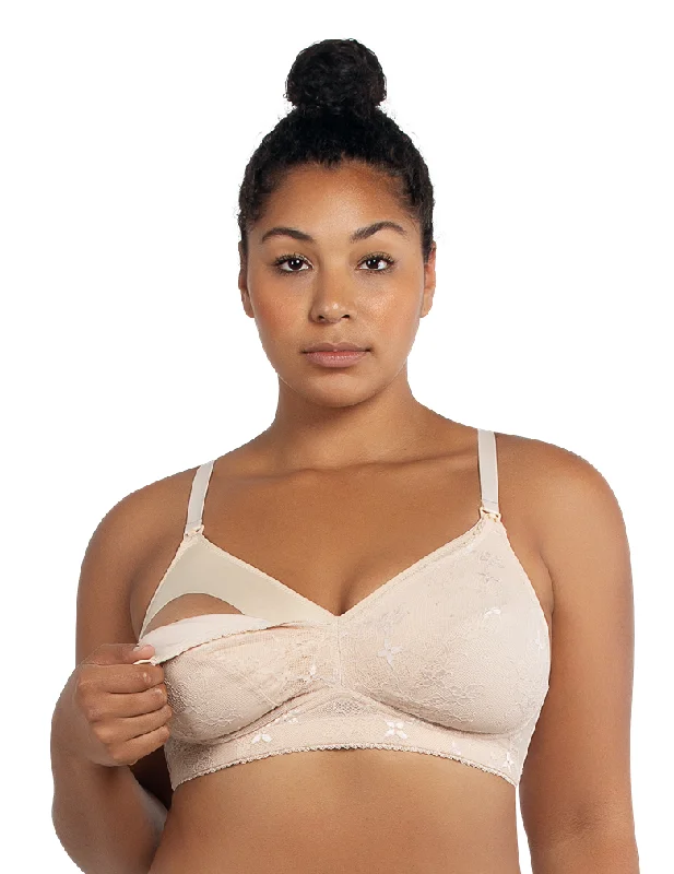 Women's Corset Style Lingerie Parfait Rain 5842 Porcelain Nursing Bra
