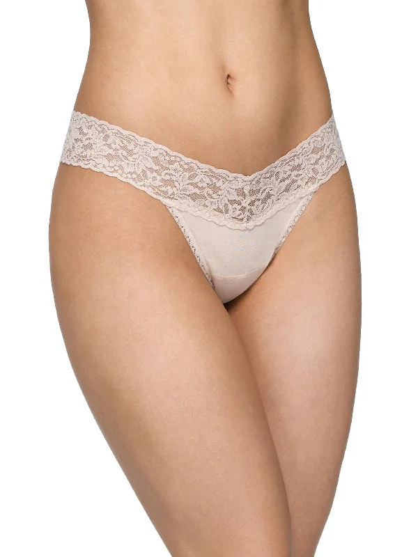 seamless anti - chafing women thongs for friction - free movementSupima® Cotton Low Rise Thong Chai