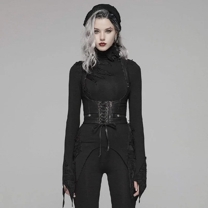 longline women bustiers and corsetsWomen's Goth Lacing Underbust Corsets