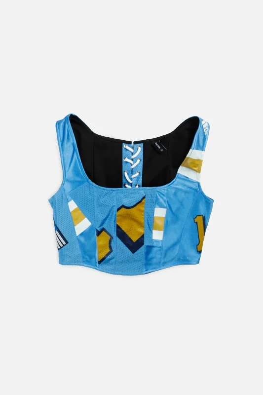 printed women bustiers and corsets patternsRework Football Corset - M