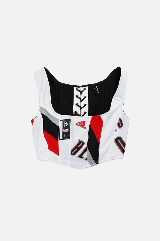 printed women bustiers and corsets patternsRework Portland Trailblazers NBA Corset - XS