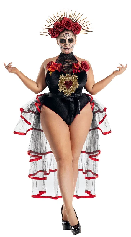 women cosplay costumes with built - in lightsPlus Size La Muerta Costume