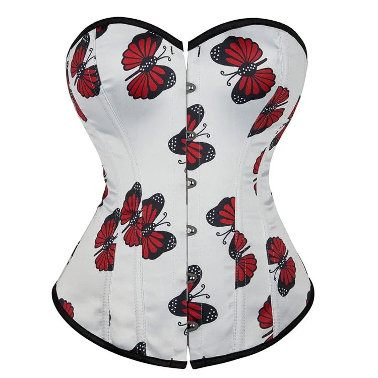 breathable women bustiers and corsets materialsWomen's Gothic Butterfly Printed Overbust Corset breathable women bustiers and corsets materialsWomen's Gothic Butterfly Printed Overbust Corset