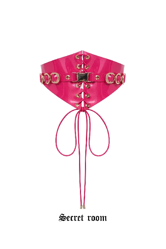 low - cut women bustiers and corsetsTrier Fuchsia corset belt by Secret Room
