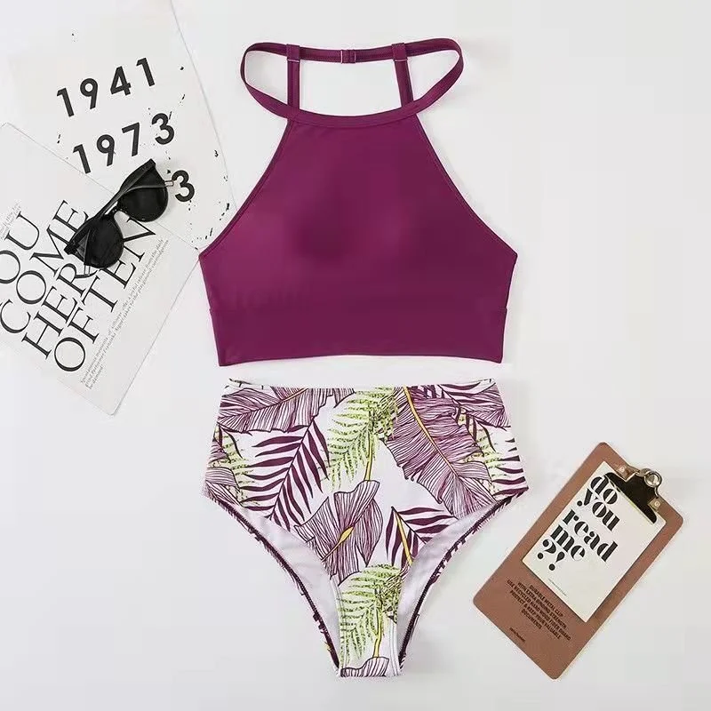 seamless cup women bikini briefs for a natural lookBianka High Waist Bikini Swim Suit Set