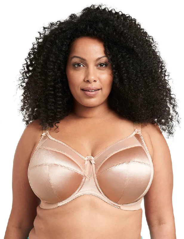 Women's Lingerie with Matching Robes Goddess Keira GD6090 Fawn Underwire Banded Bra
