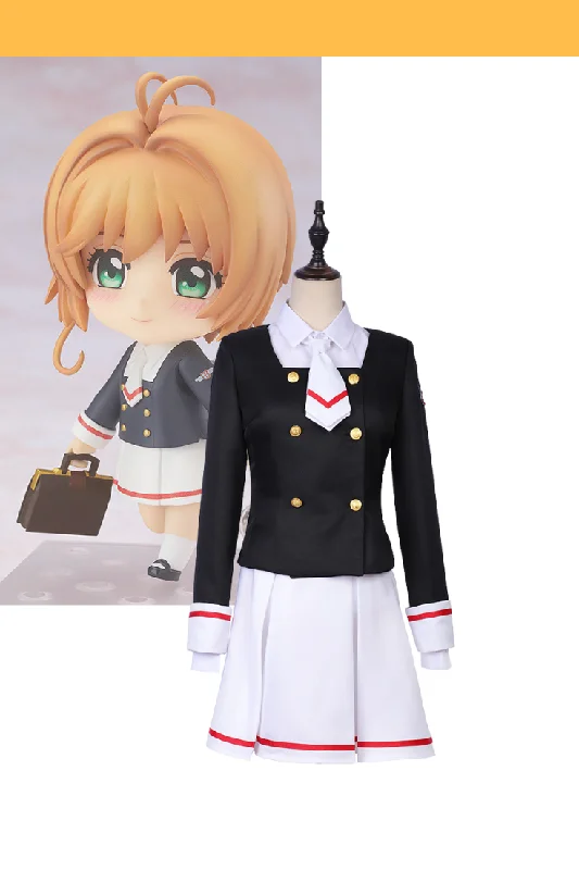 women angel cosplay costumes halo - styleCardcaptor Sakura Clear Card Sakura Middle School Uniform Cosplay Costume