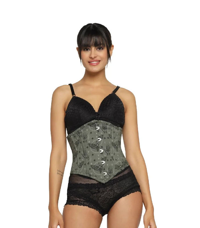 machine made women bustiers and corsetsBees printed Waist Reducing Authentic Steel Boned Sexy Underbust Corset machine made women bustiers and corsetsBees printed Waist Reducing Authentic Steel Boned Sexy Underbust Corset