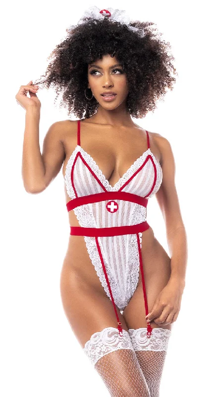 women budget - friendly cosplay costumesCandy Striper Lingerie Costume