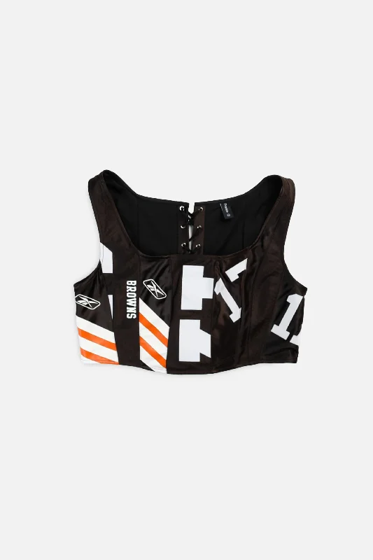 strapless women bustiers and corsets styleRework Cleveland Browns NFL Corset - XXL