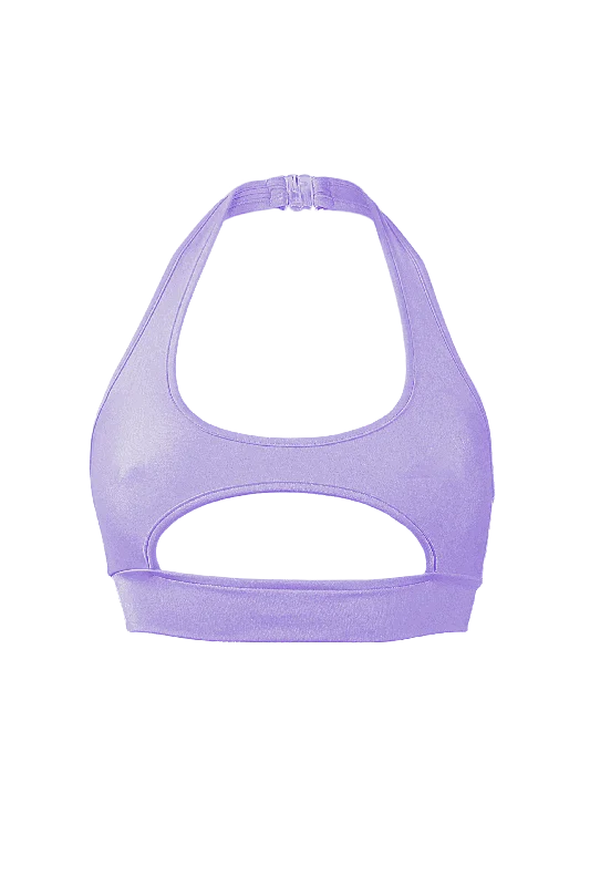 lace trimmed women sexy lingerieTOP NINA / Sexy Cut-out Top / LILAC
