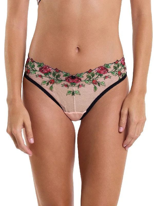 cotton - blend women thongs for breathable everyday wearKiss From A Rose High Cut Thong Kiss From A Rose
