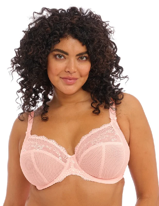 Sexy Lingerie for Women with Stockings ELOMI CHARLEY EL4382 BALLET PINK PLUNGE UNDERWIRE BRA