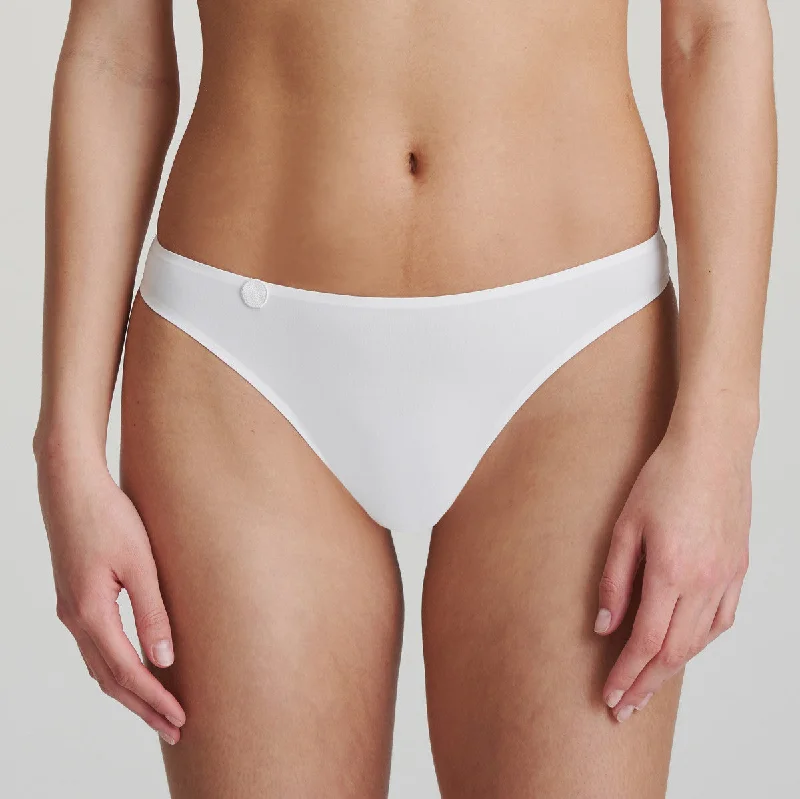 cotton - blend women thongs for breathable everyday wearTom Thong | White