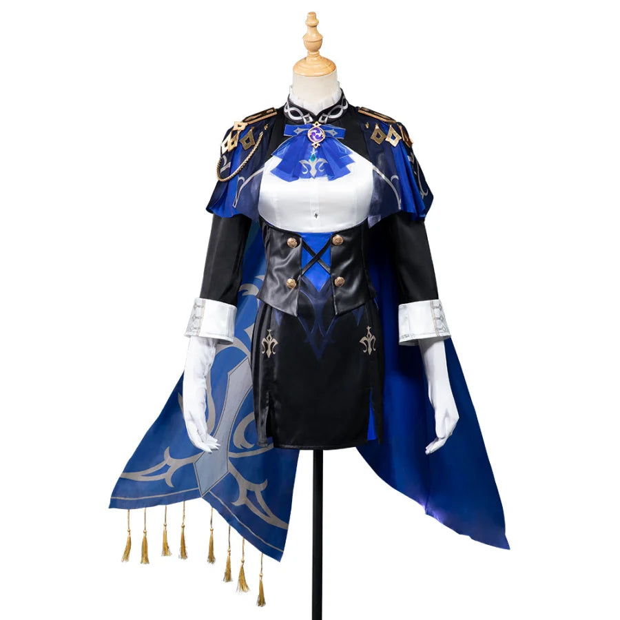women warrior cosplay costumes fierceGenshin Impact Clorinde Cosplay Costume C08568  A