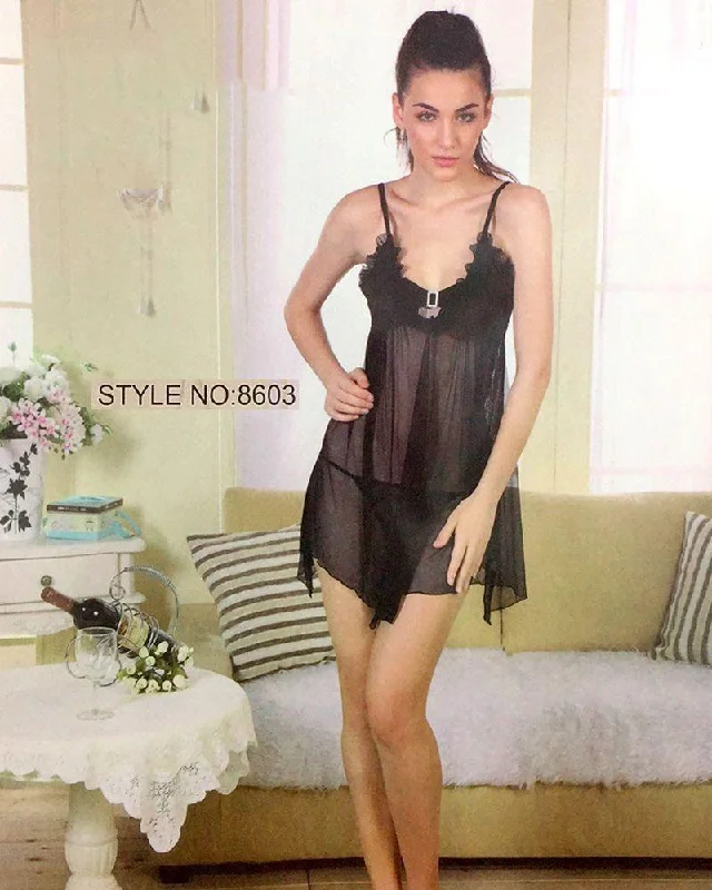 plus size women sexy lingerie nightgownsRomantic Sexy Short Net Nighty - Babydoll Bridal Sexy Nighty - 8603