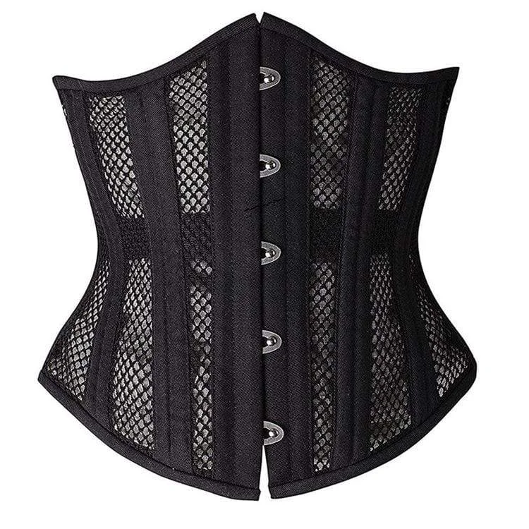 handcrafted women bustiers and corsetsWomen's Gothic  Mesh 24-steel boned Underbust Corsets