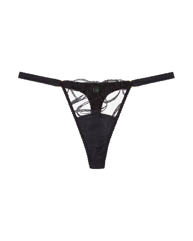 high - cut women thongs for a leg - lengthening illusionFridar Silk Side Thong