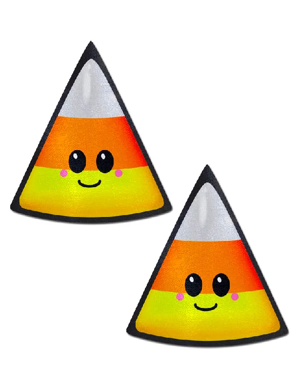 Breathable Bamboo Lingerie for Women Pastease CND-CRN Happy Candy Corn Nipple Covers