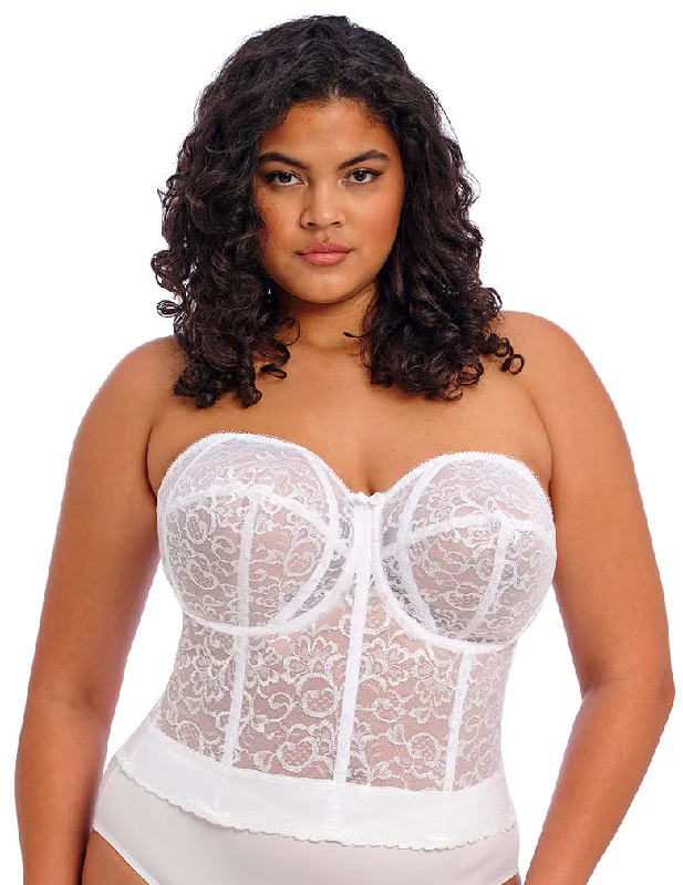 Designer Lingerie Sets for Women Goddess GD0689 White Lace Bustier Bridal