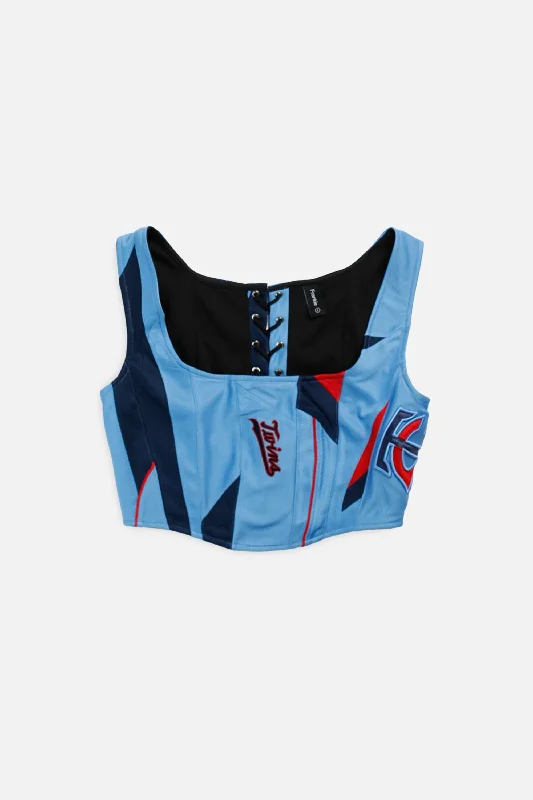 back lacing women bustiers and corsetsRework Minnesota Twins MLB Corset - S