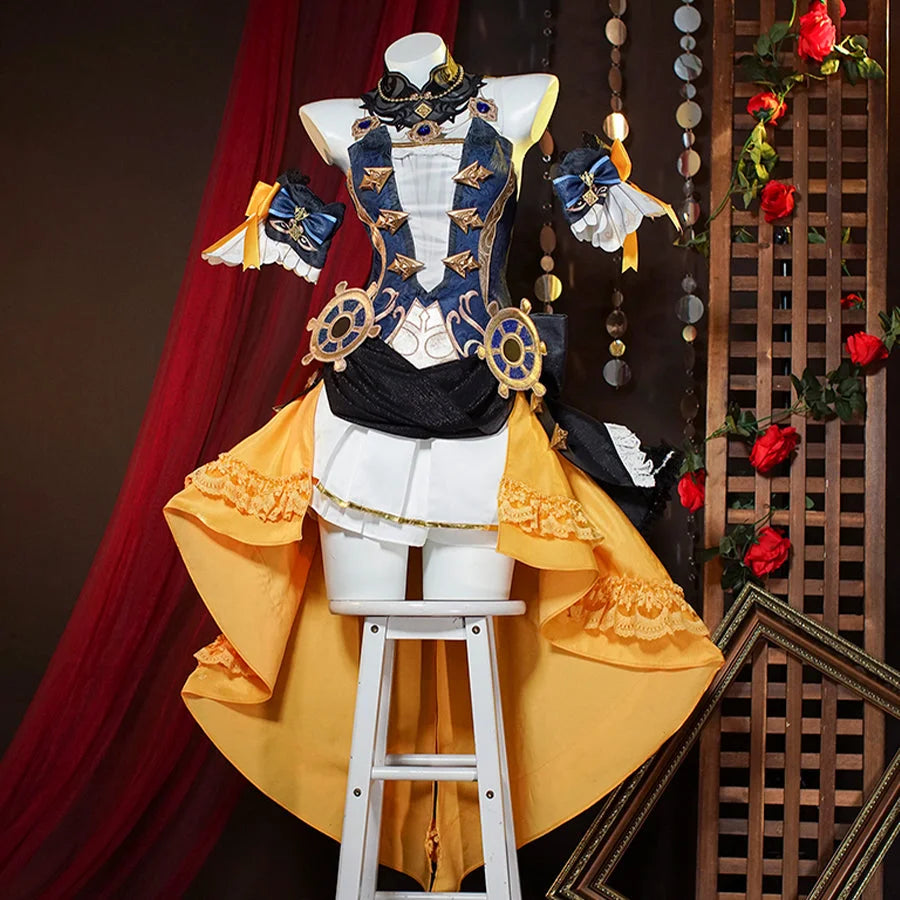 women villain cosplay costumes uniqueGenshin Impact Navia Cosplay Costume C08565  A