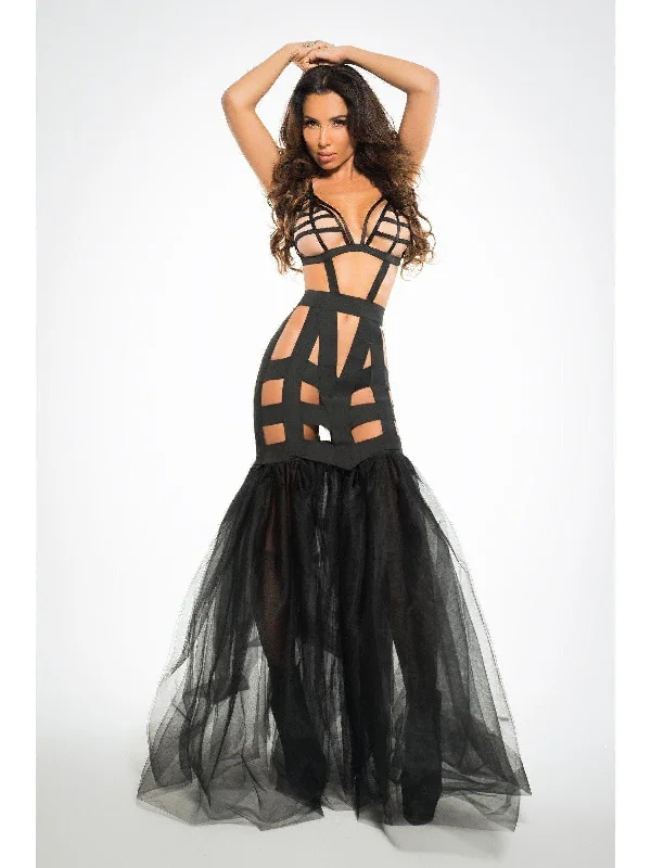luxury brand women sexy lingerieLeia mermaid dress is mesmerizingly sexy as it celebrates the hourglass silhouette in Black luxury brand women sexy lingerieLeia mermaid dress is mesmerizingly sexy as it celebrates the hourglass silhouette in Black