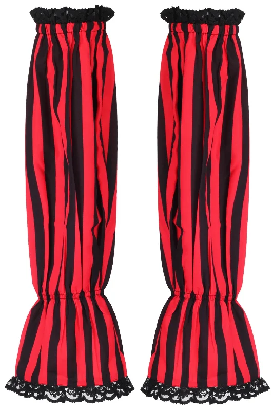 custom fit women bustiers and corsetsBlack/Red Striped Smocked Sleeves