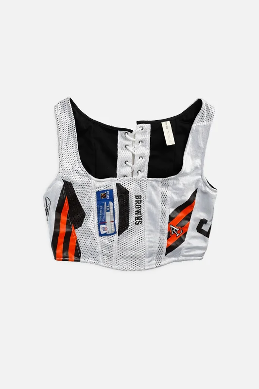 petite women bustiers and corsetsRework Cleveland Browns NFL Corset - S