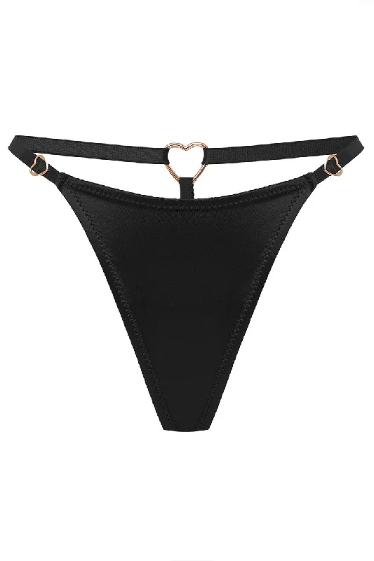 seamless anti - bacterial women thongs for daily protectionSendy Black Thongs by Secret Room seamless anti - bacterial women thongs for daily protectionSendy Black Thongs by Secret Room