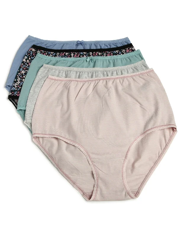 maternity women briefs for pregnant women's comfortIBO 5pk Cotton Lycra Full Briefs