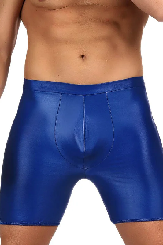 hand wash only women lingerie for delicate careBlue Open Back Long Line Boxer Shorts